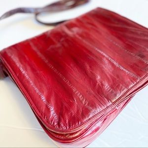 VINTAGE - EEL SKIN SHOULDER BAG
